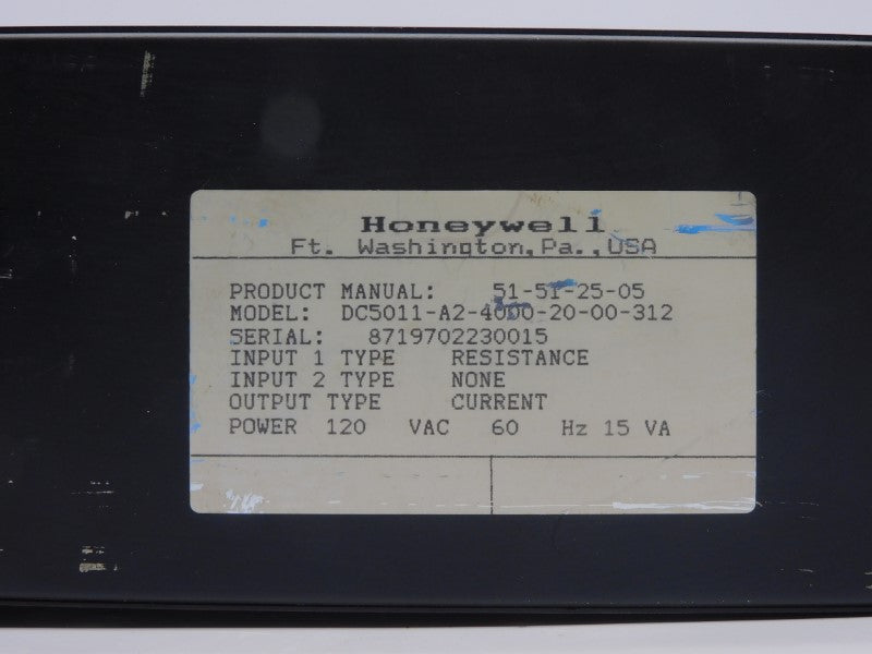HONEYWELL DC5011-A2-4000-20-00-312 120VAC (AS PICTURED) UNMP