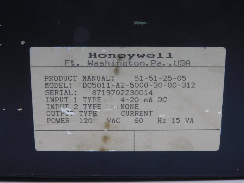 HONEYWELL DC5011-A2-5000-30-00-312 120VAC (AS PICTURED) UNMP