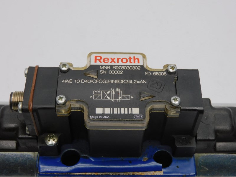REXROTH 4WE10D40/OFCG24N9DK24L2=AN R978030302 24VDC 1.46A NSNP