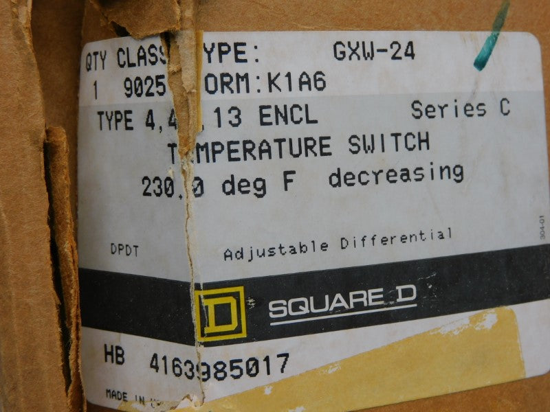 SQUARE D 9025GXW24 SER. C NSMP