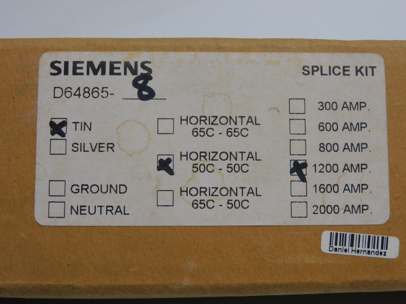 SIEMENS D64865-8 1200A NSMP