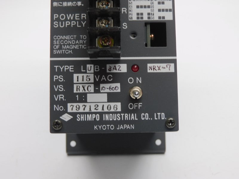SHIMPO INDUSTRIAL LUB-3A2-NRX-7 115VAC NSNP