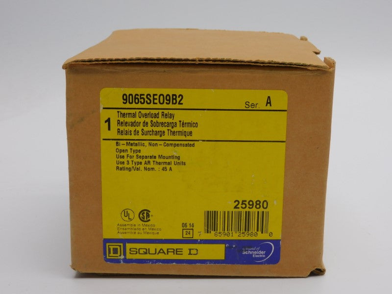 SQUARE D 9065SEO9B2 SER. A 600V 45A NSMP