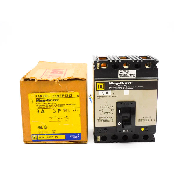 SQUARE D FAP3600311MTF1212 SER. 2 600V 3A (GREY) (AS PICTURED) NSMP