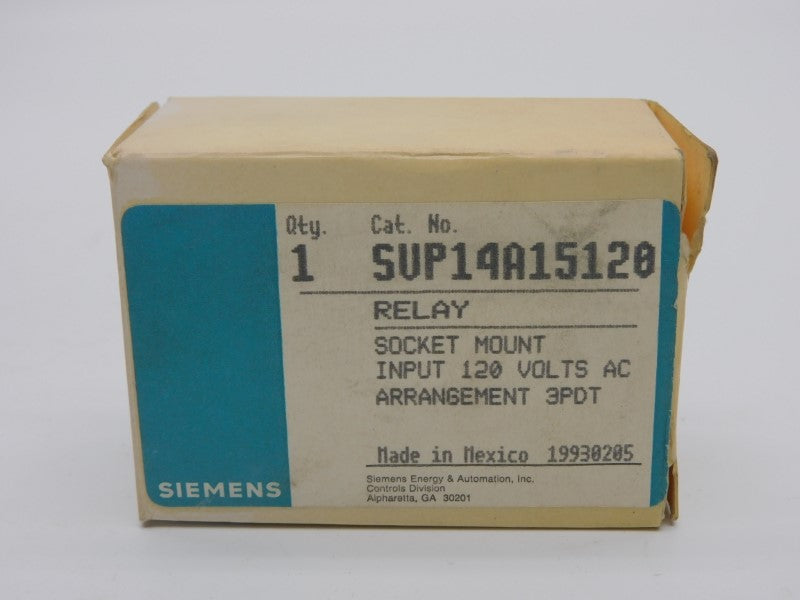 SIEMENS SUP14A15120 120VAC 10A NSMP