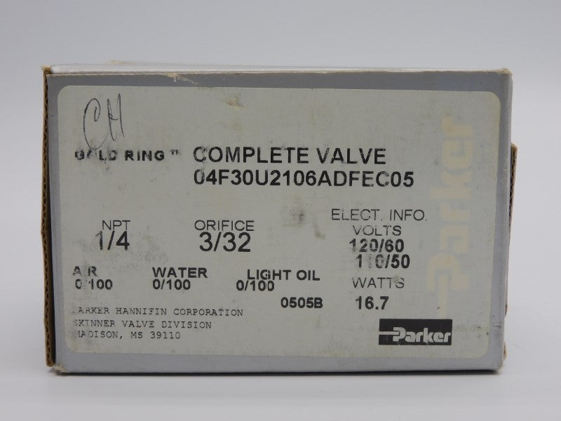 PARKER 04F30U2106ADFEC05 110/120V 0/100PSI 1/4" NSMP