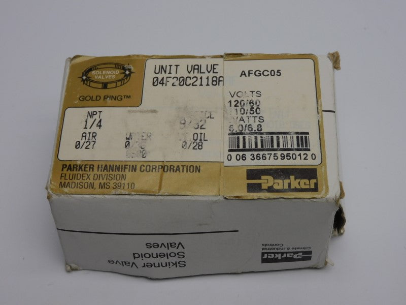 PARKER 04F20C2118AAFGC05 110/120V 0/36PSI NSMP