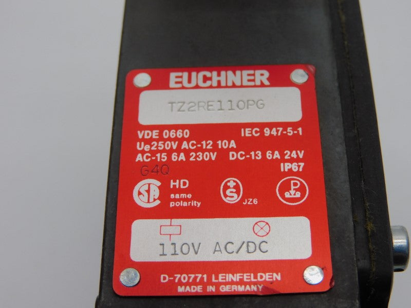 EUCHNER TZ2RE110PG 110VAC/DC 10A NSMP