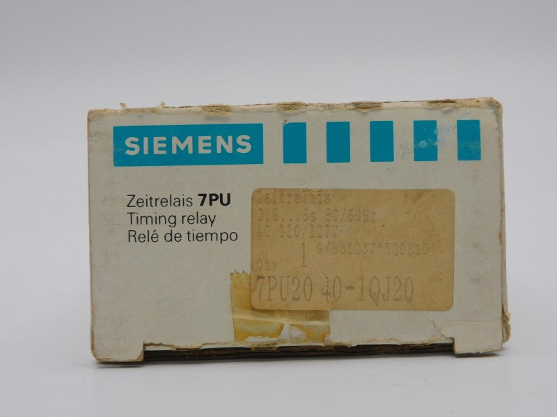 SIEMENS 7PU2040-1QJ20 110-120VAC 2A 0.6-6S NSMP