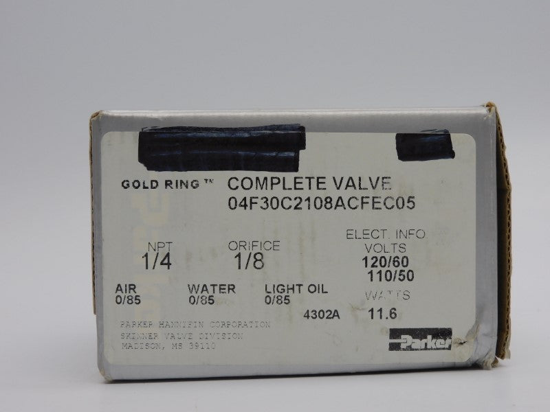 PARKER 04F30C2108ACFEC05 110/120V 0/85PSI 1/4" NSMP