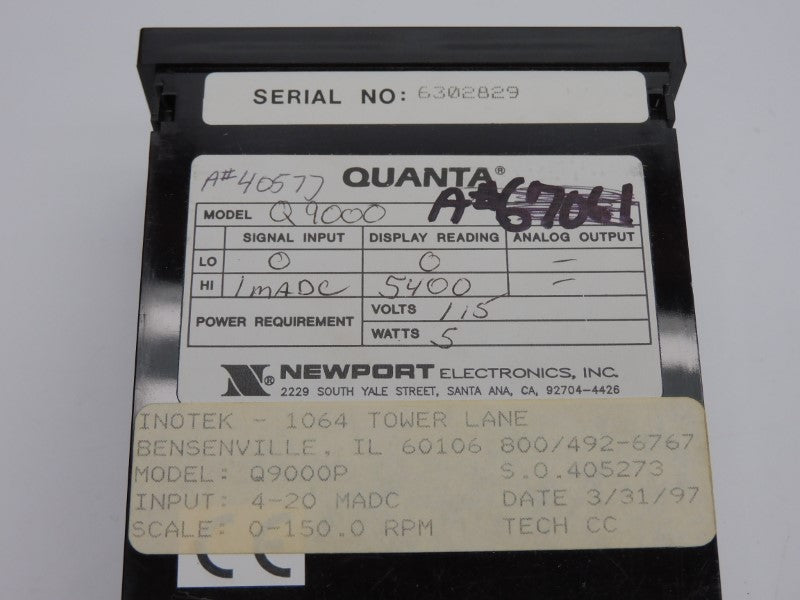 NEWPORT Q9000P 115V UNMP