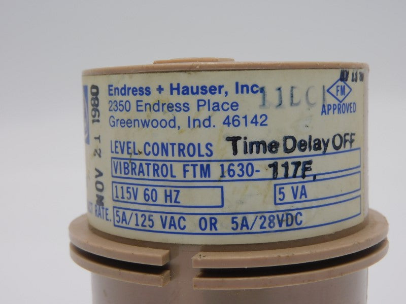ENDRESS+HAUSER FTM1630-117F 125VAC 5A UNMP