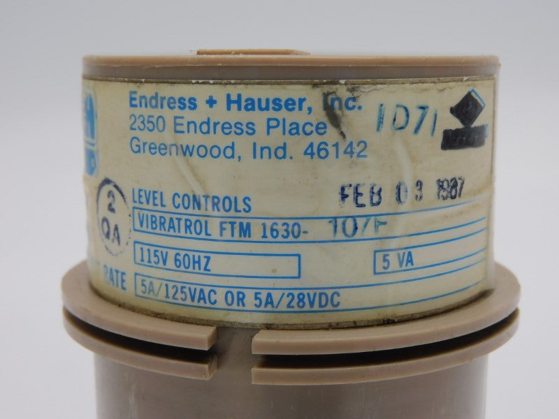 ENDRESS+HAUSER FTM1630-107F 125VAC 5A (AS PICTURED) UNMP