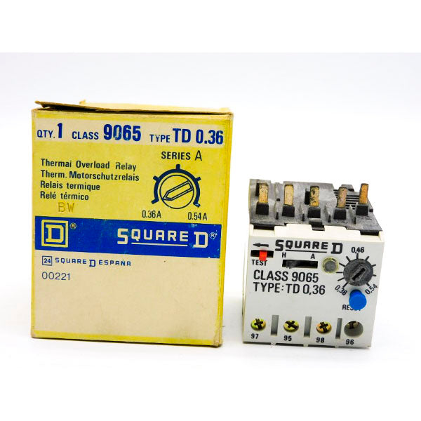 SQUARE D 9065TD0.36 SER. A 660V 0.36-0.54A NSMP