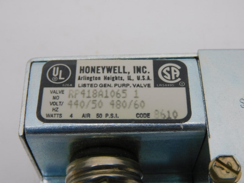 HONEYWELL RP418A1065 SER. 1 440/480V 50PSI NSMP