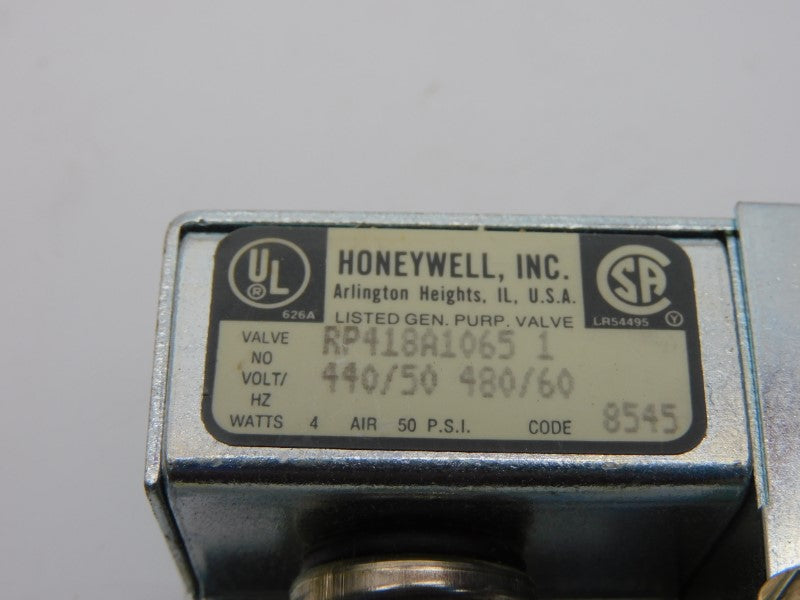 HONEYWELL RP418A-1156 SER. 1 440/480V 50PSI (AS PICTURED) NSMP