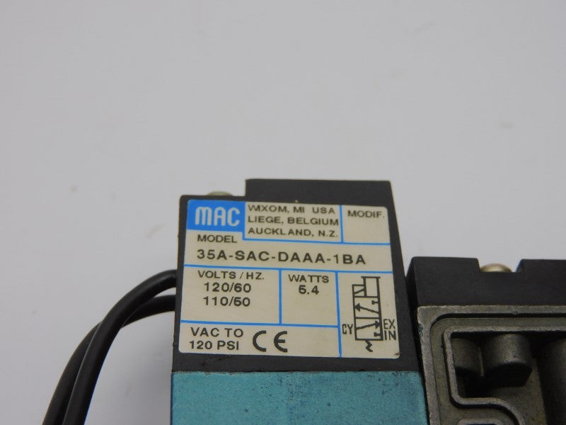 MAC 35A-SAC-DAAA-1BA 110/120V 120PSI (AS PICTURED) NSNP