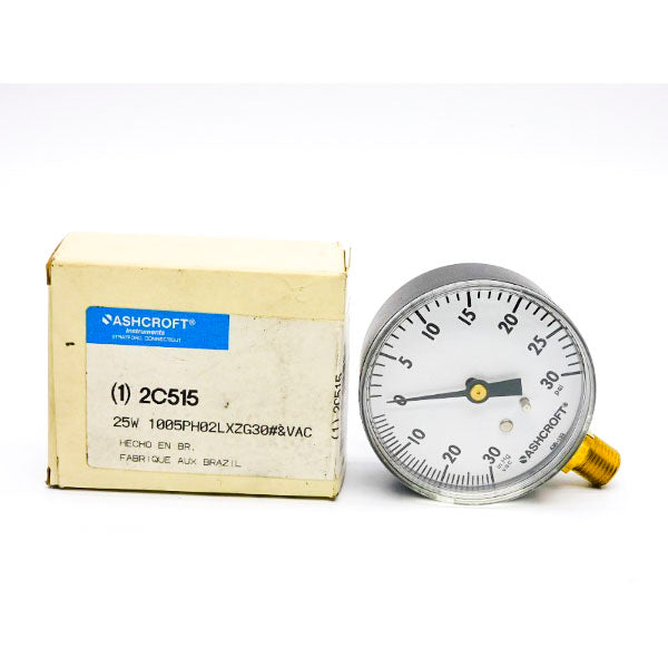ASHCROFT 25W1005PH02LXZG30#&VAC 30PSI NSMP