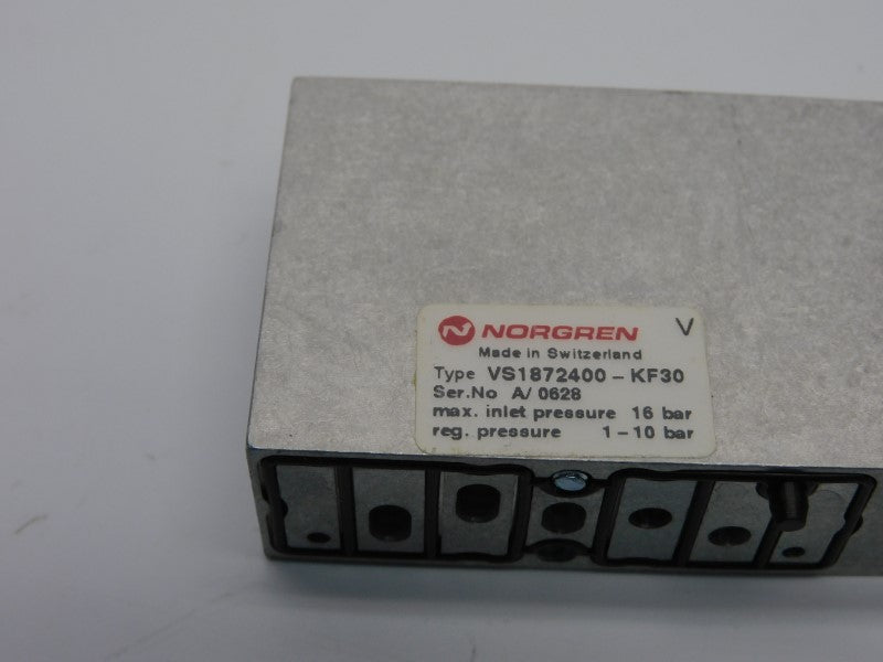 NORGREN VS1872400-KF30 (AS IS) NSNP