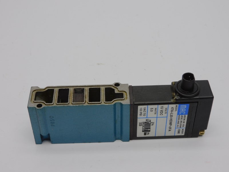 MAC 47A-L20-HDMP-0FA 15VDC 100PSI UNMP