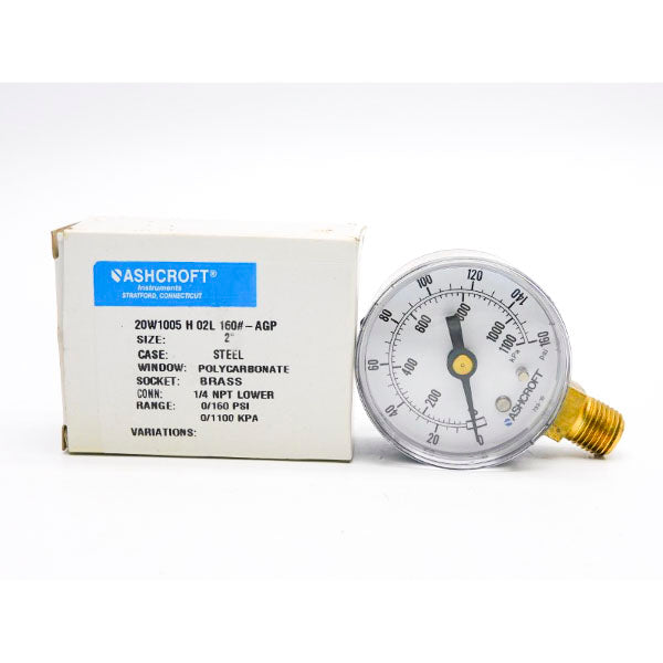 ASHCROFT 20W1005H02L160#-AGP 0/160PSI NSMP