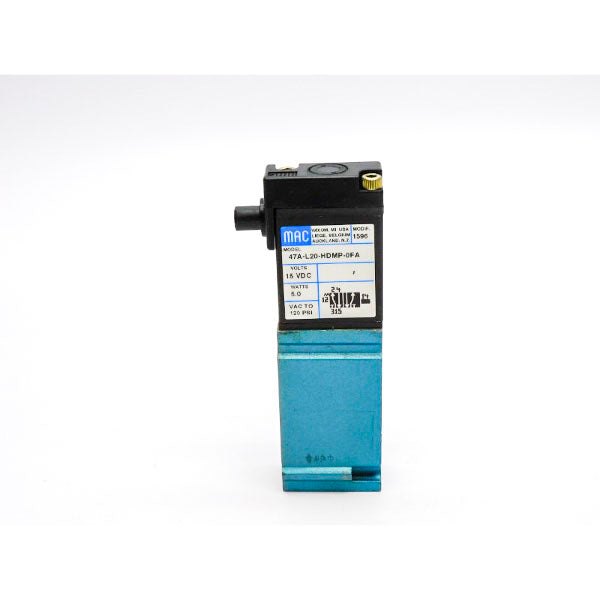 MAC 47A-L20-HDMP-0FA 15VDC 120PSI UNMP