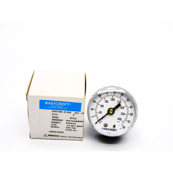 ASHCROFT 20W1005H02B60#-AGL 0/60PSI NSMP