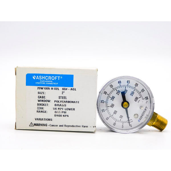 ASHCROFT 20W1005H02L60#-AGL 0/60PSI NSMP