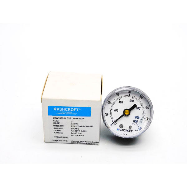 ASHCROFT 20W1005H02B160#-AGP 0/160PSI NSMP