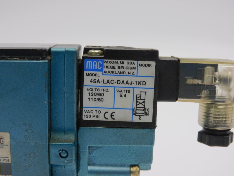 MAC 82A-BB-CAA-TM-DFBJ-1KG 110/120V 150PSI UNMP