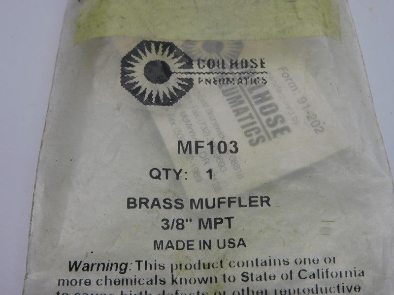 COILHOSE PNEUMATICS MF103 3/8" NSMP