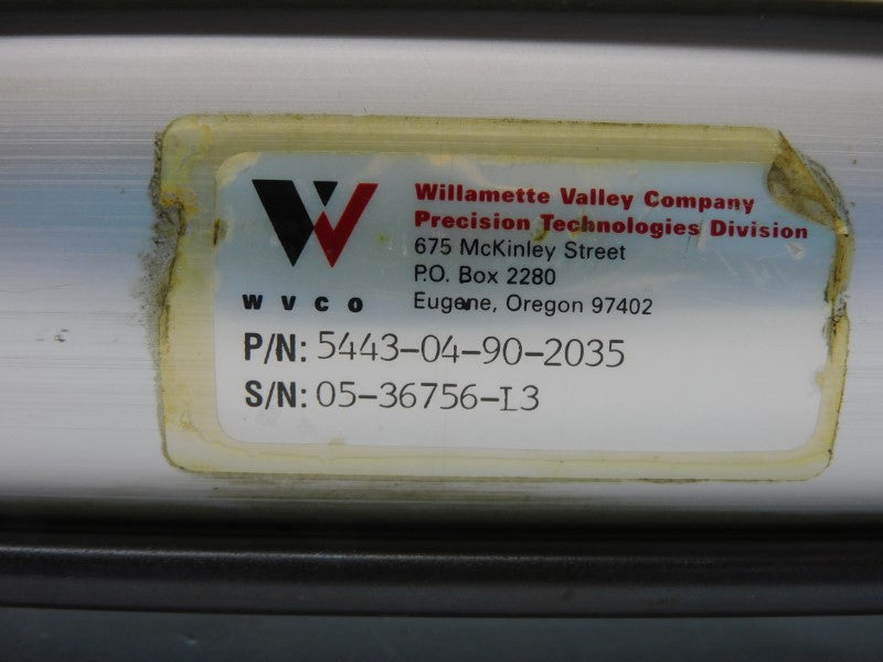 WILLAMETTE VALLEY CO. 5443-04-90-2035 NSNP