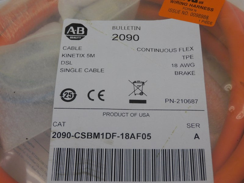ALLEN BRADLEY 2090-CSBM1DF-18AF05 SER. A 5M NSMP
