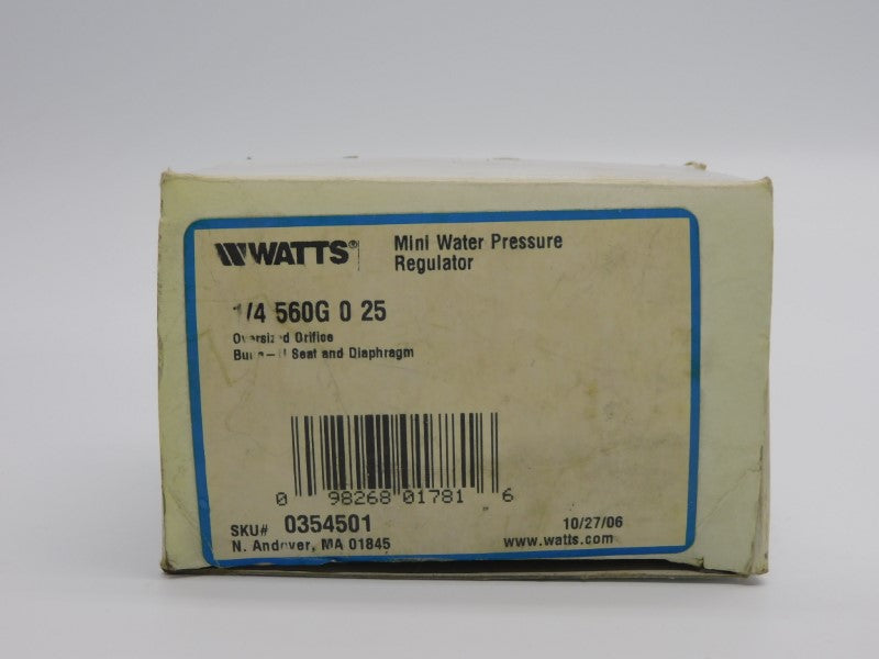 WATTS 1/4-560G-0-25 0354501 0-60PSI NSMP