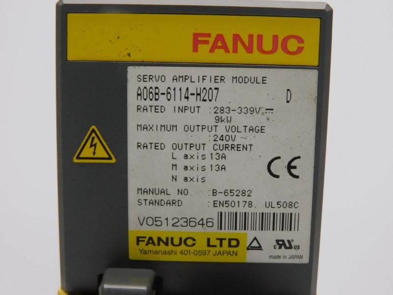 FANUC A06B-6114-H207 283-339V 13A (AS IS) UNMP