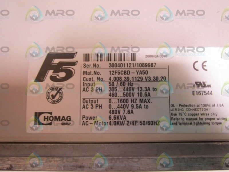 HOMAG 12F5CBD-YA50 UNMP