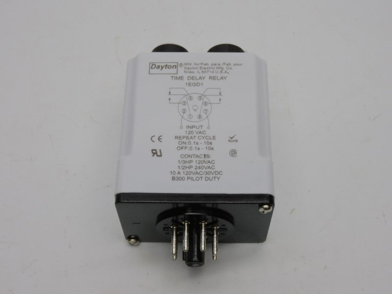 DAYTON 1EGD1 120VAC 10A 0.1-10S NSMP