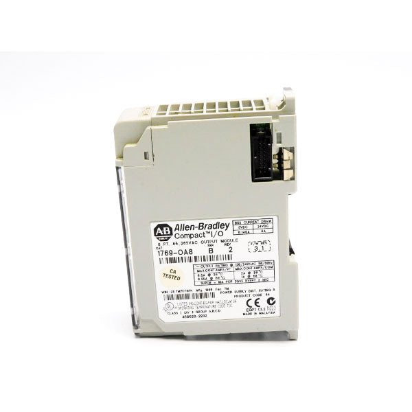ALLEN BRADLEY 1769-OA8 SER. B F/W 3.1 REV. 2 85-265VAC 10A (NO CONNECTOR) UNMP