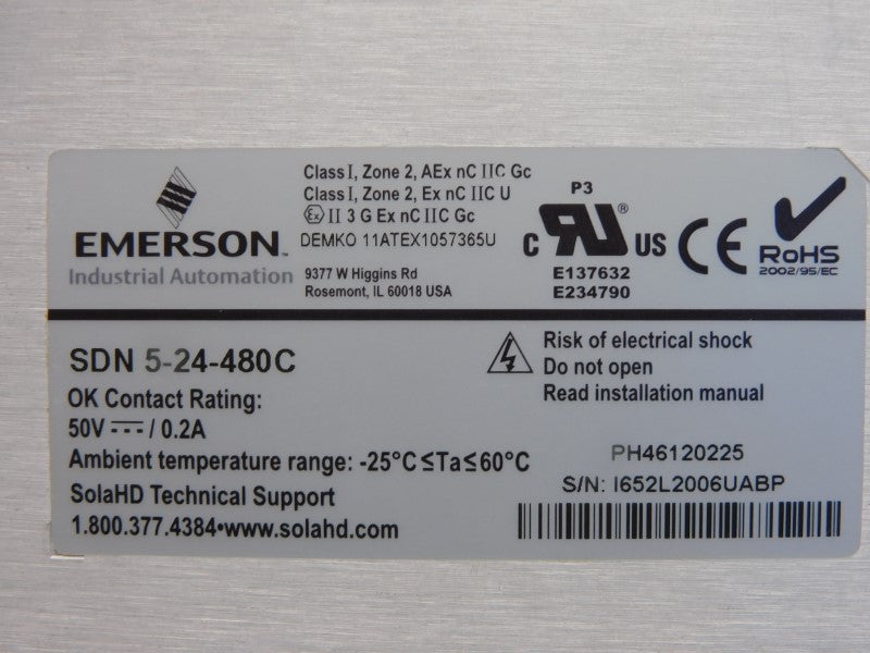 SOLA SDN5-24-480C 380-480V 0.4A NSNP