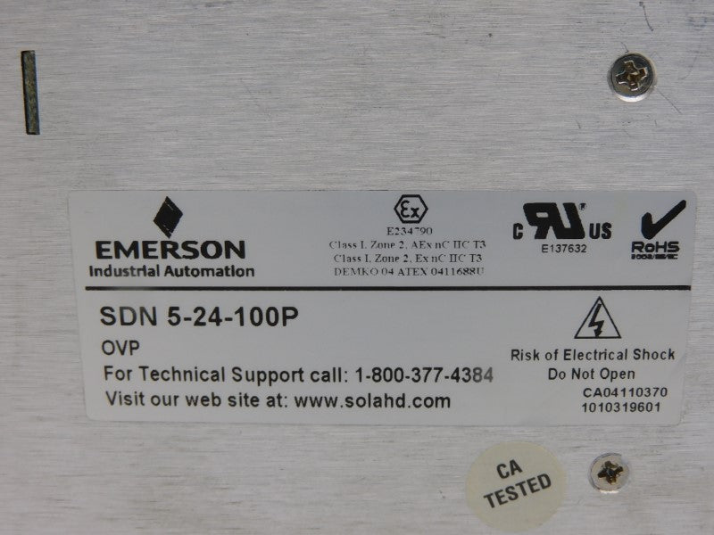 SOLA SDN5-24-100P 115/230VAC 2.2/1.0A UNMP