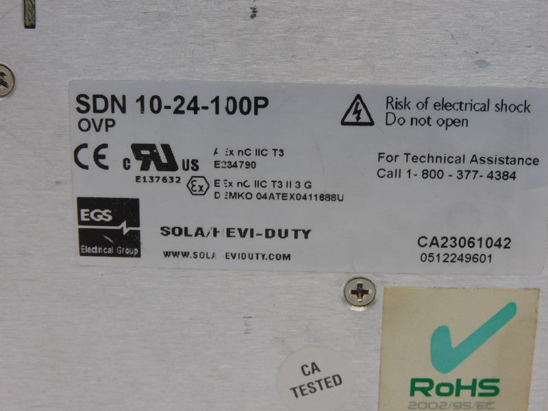 SOLA SDN1024-100P 115/230VAC 5.0/2.0A UNMP