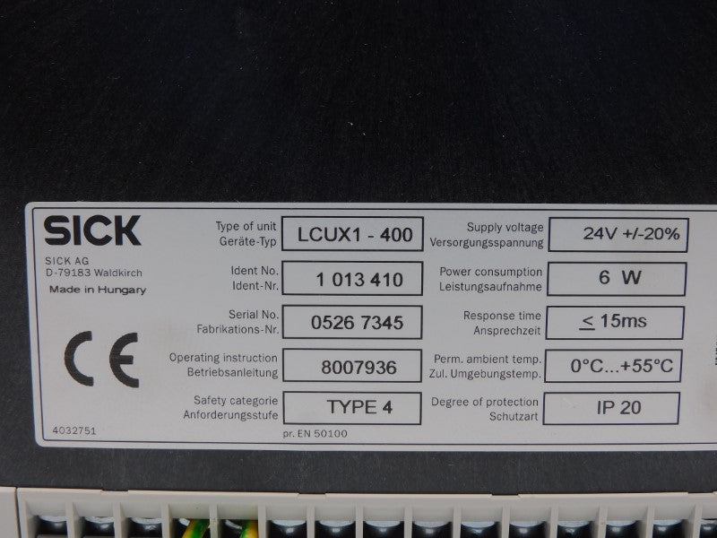 SICK LCUX1-400 1013410 24V NSMP