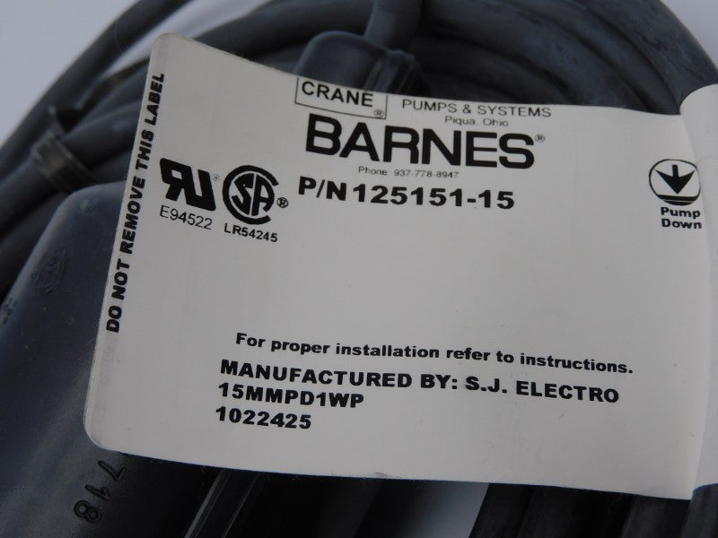 BARNES 125151-15 125V 15' NSMP