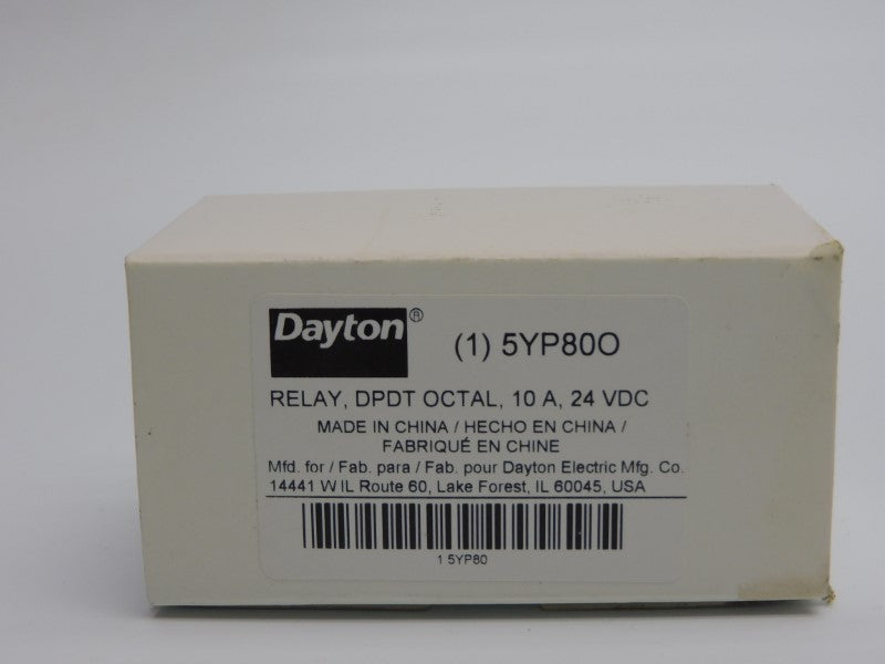 DAYTON 5YP80O 24VDC 10A NSMP