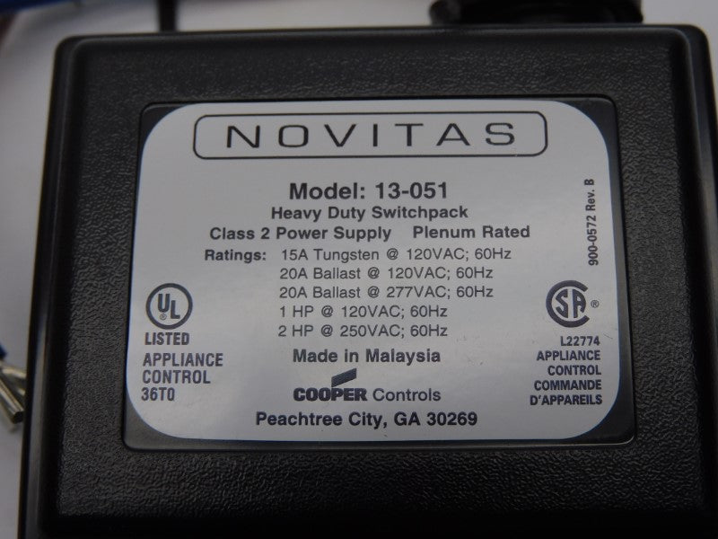 NOVITAS 13-051 277VAC 20A NSMP