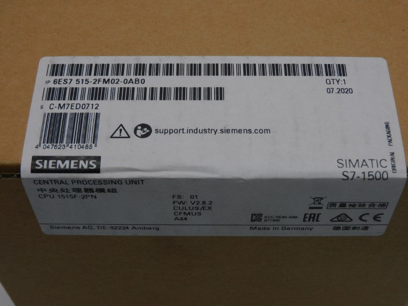 SIEMENS 6ES7515-2FM02-0AB0 F/W V2.8.2 NSFS