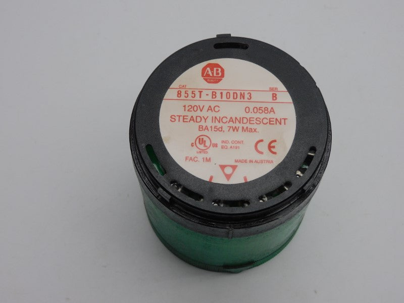 ALLEN BRADLEY 855T-B10DN3 SER. B 120VAC 0.058A UNMP