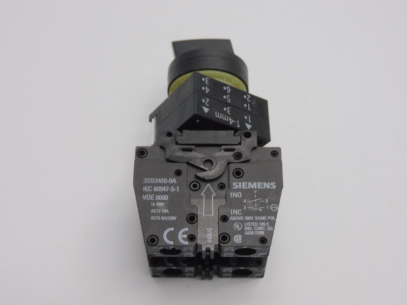 SIEMENS 3SB3400-0A 400V 10A (AS PICTURED) NSNP