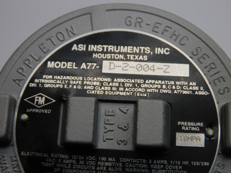 ASI INSTRUMENTS A77-D-2-004-Z 125/250VAC 5A NSNP