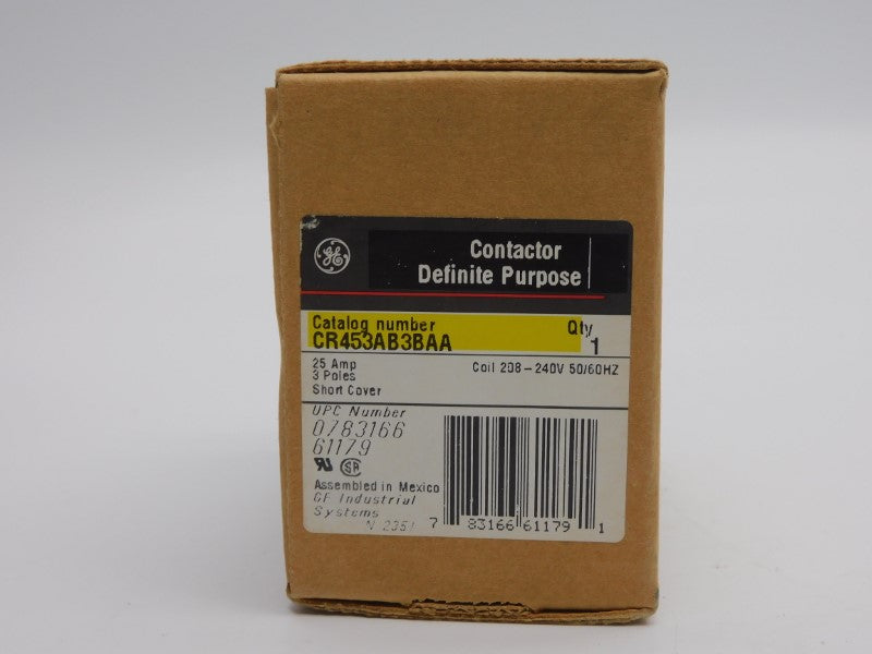 GENERAL ELECTRIC CR453AB3BAA 208-240V 25A NSMP